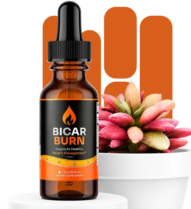 Bicar Burn bottle with decorative flowers